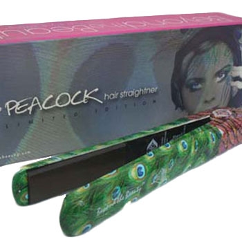Peacock  Print Precision Ceramic Straightener